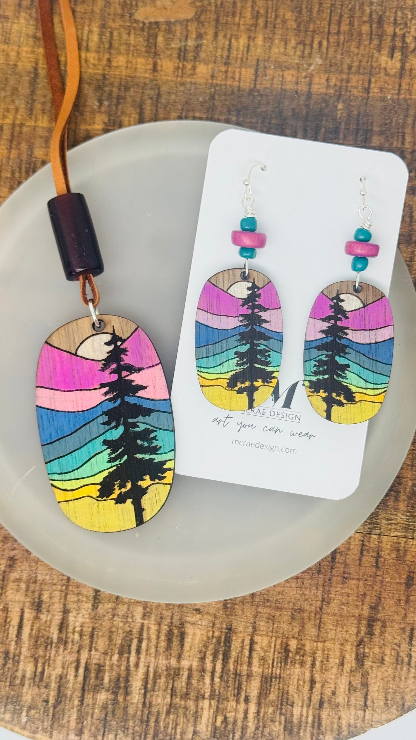 Painted Pines - Necklace