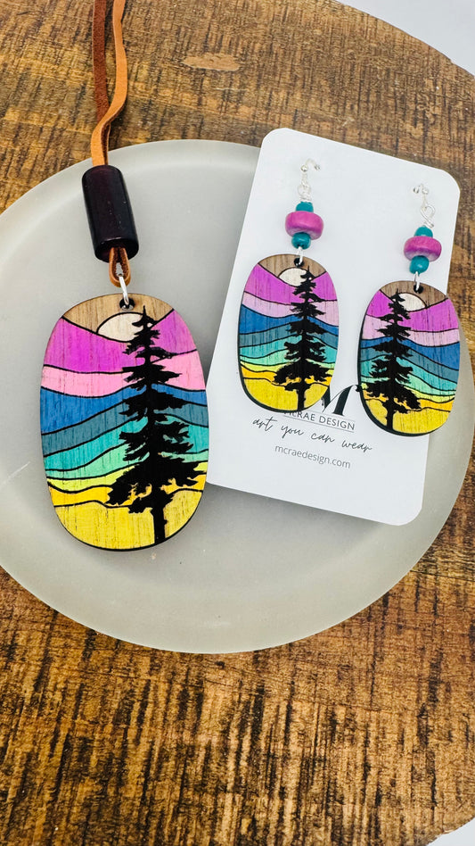 Painted Pines - Necklace