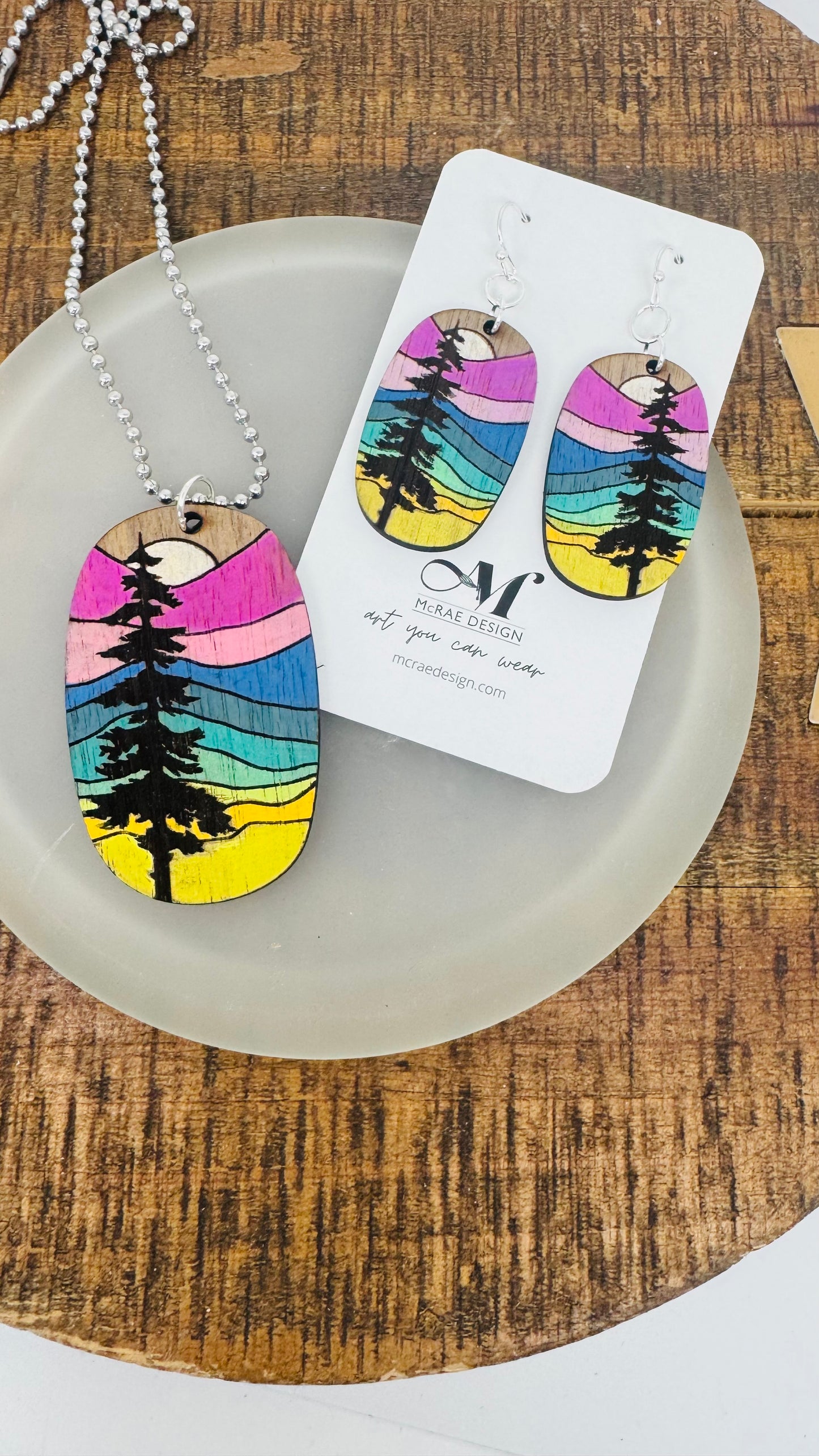 Painted Pines - Necklace