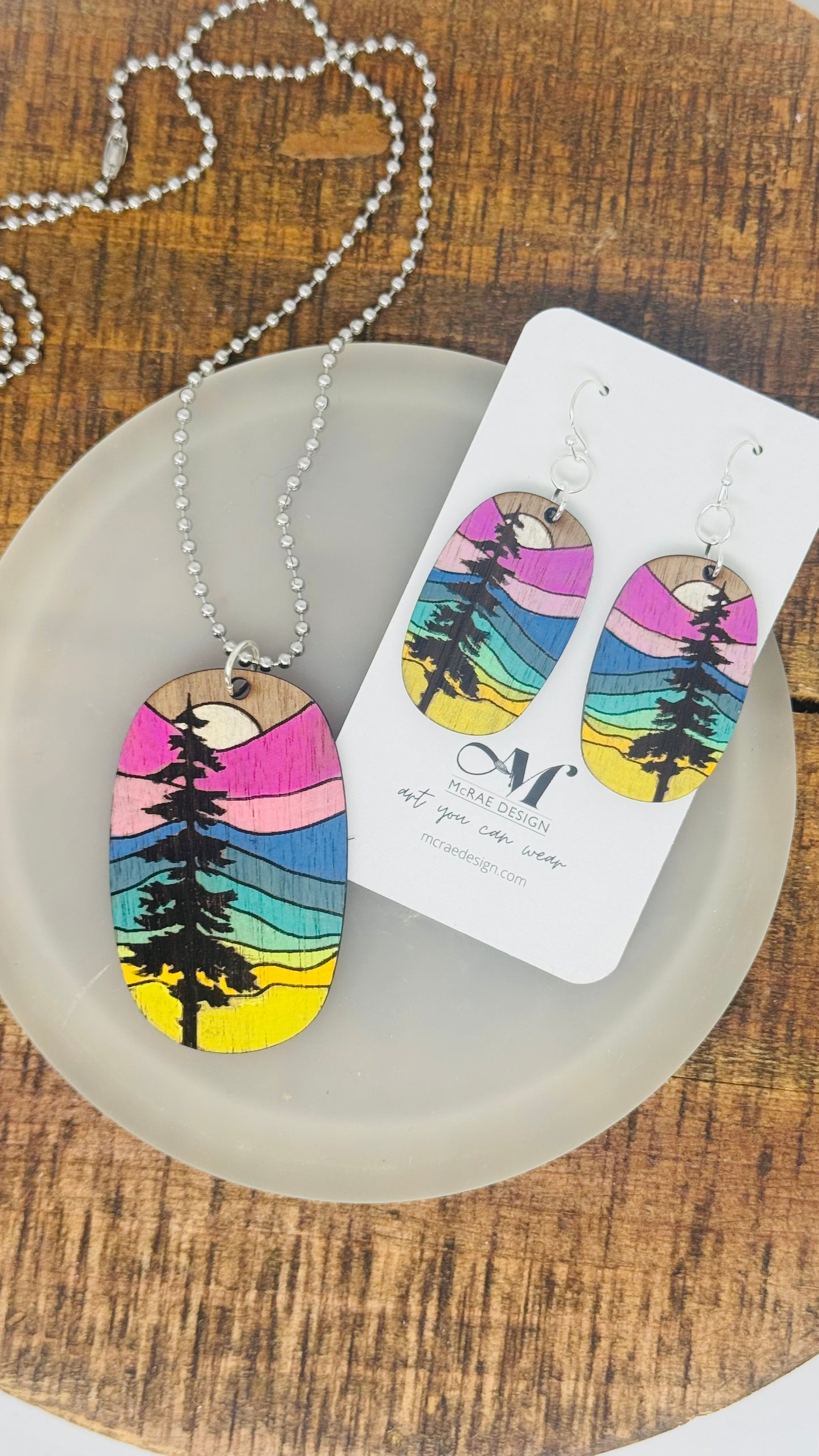 Painted Pines - Necklace