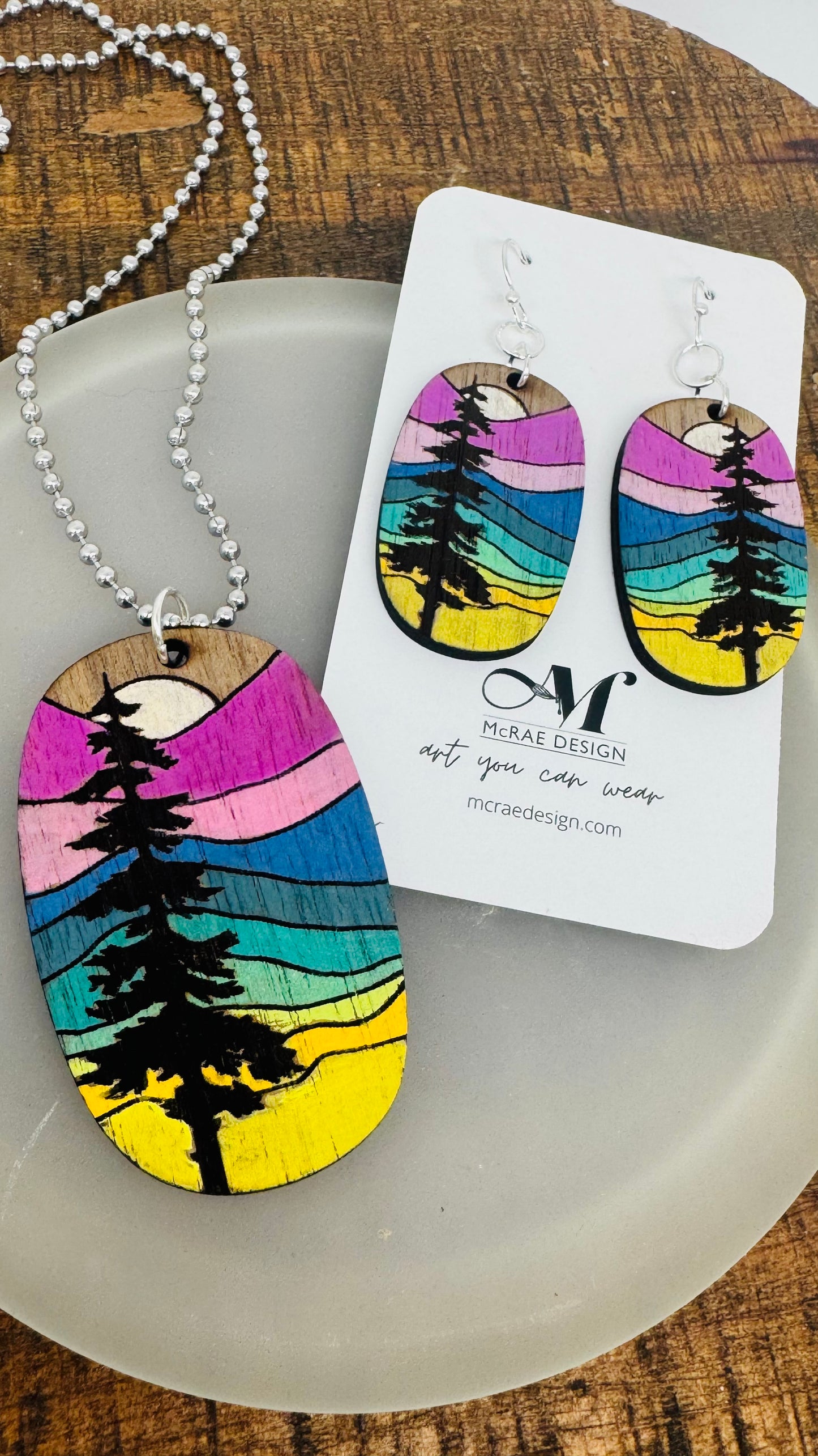 Painted Pines - Necklace