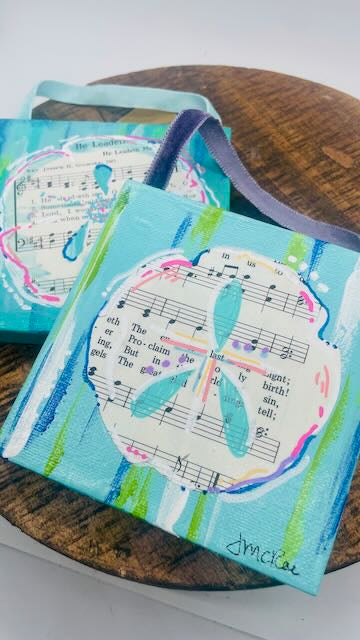 Hymnal Page Ornaments - Sand Dollar