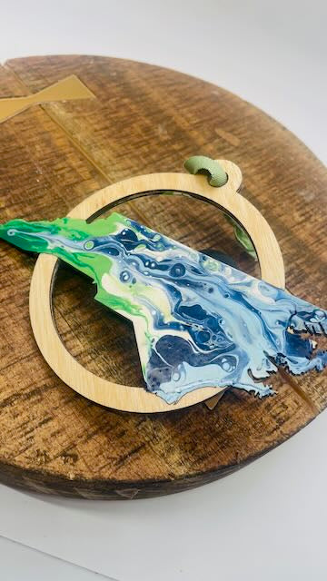 North Carolina Ocean to Mountain Ornaments