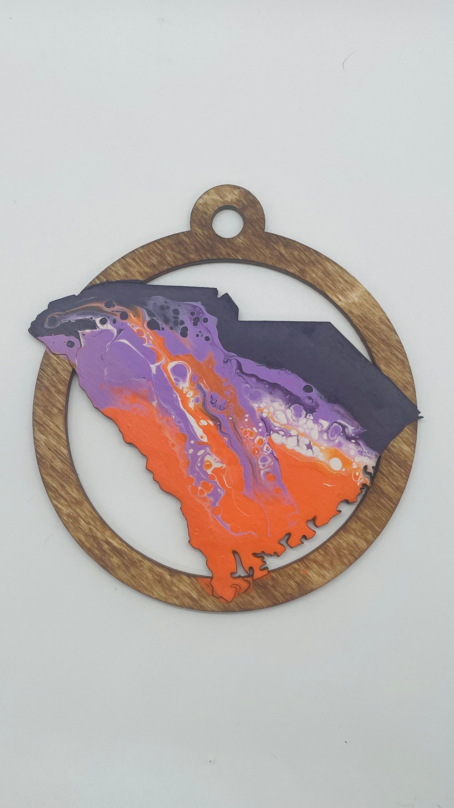South Carolina Orange and Purple Ornaments