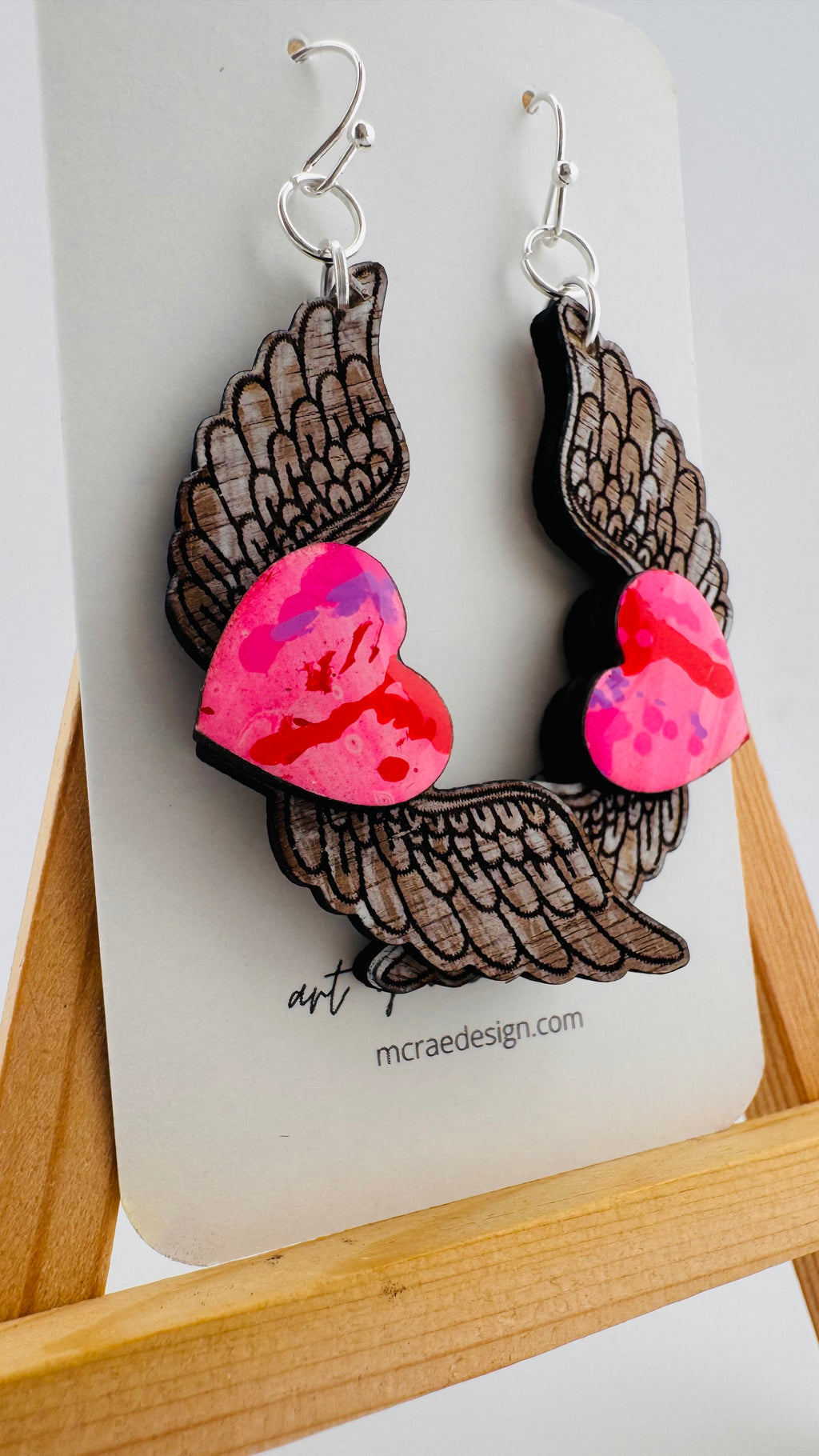 Painted Valentine Collection - Heart with Wings (petite size)