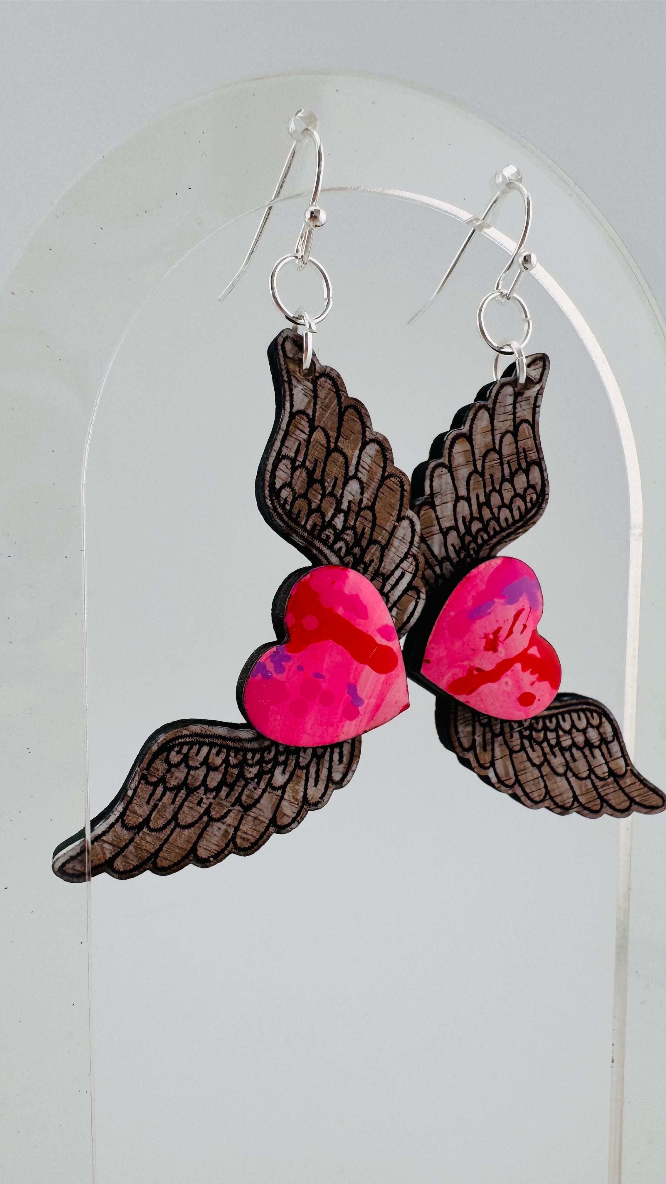 Painted Valentine Collection - Heart with Wings (bold size)