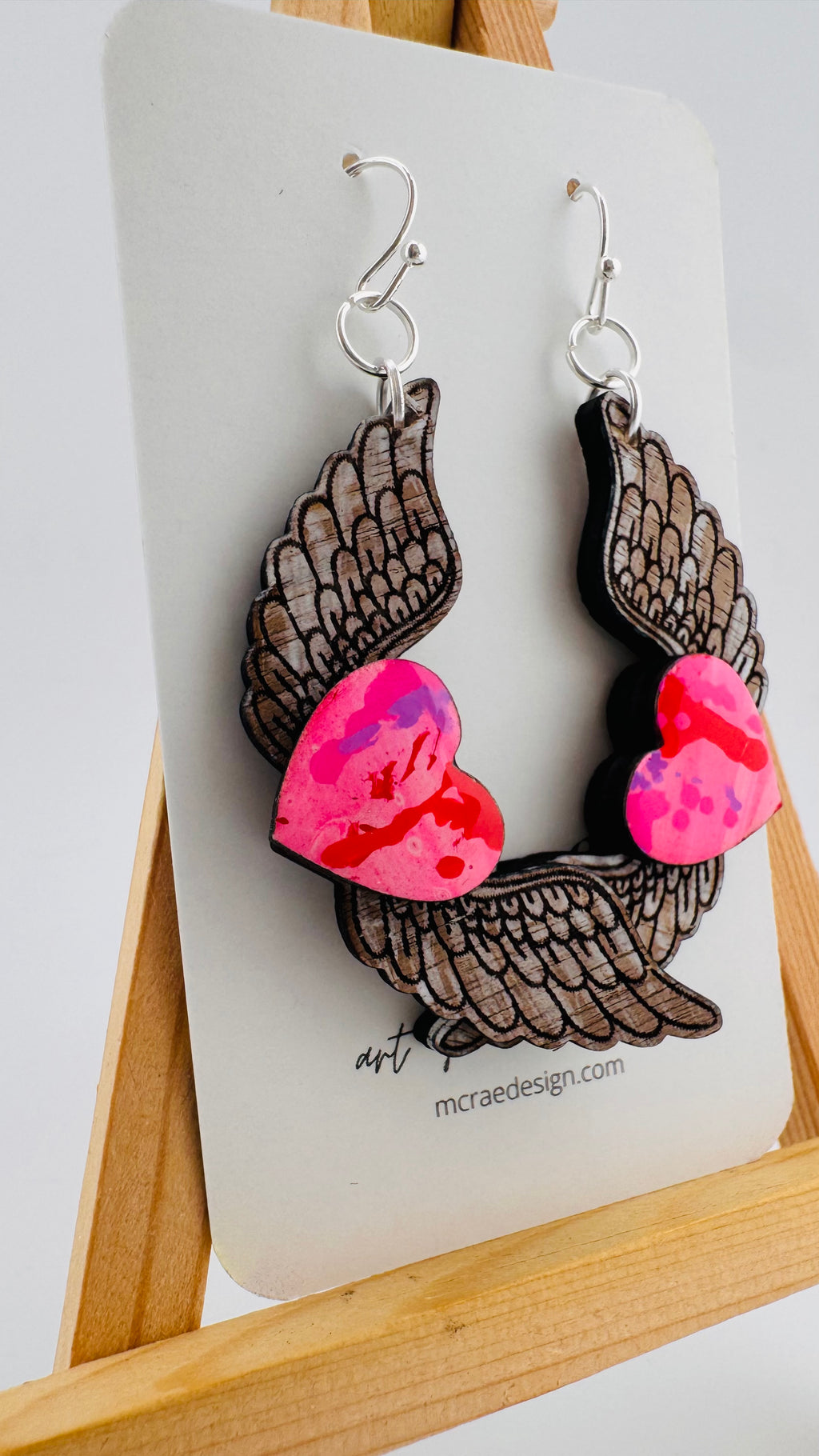 Painted Valentine Collection - Heart with Wings (petite size)