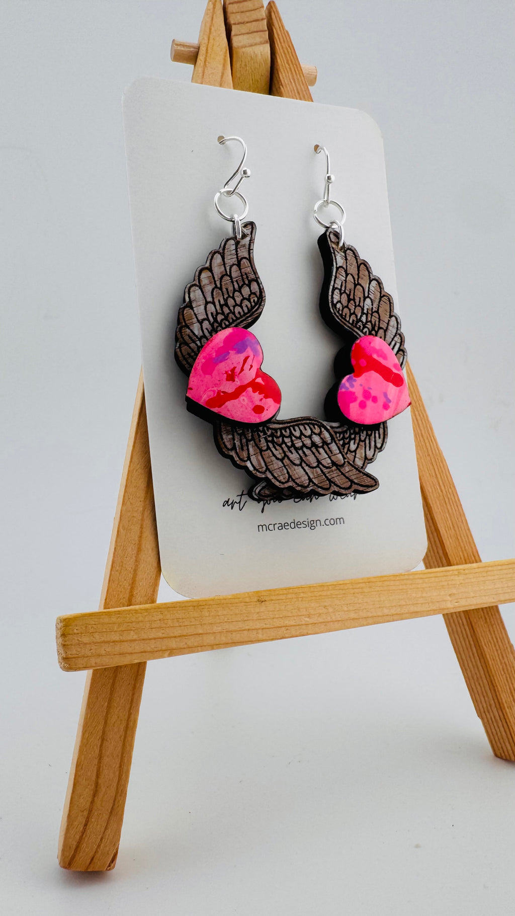 Painted Valentine Collection - Heart with Wings (petite size)