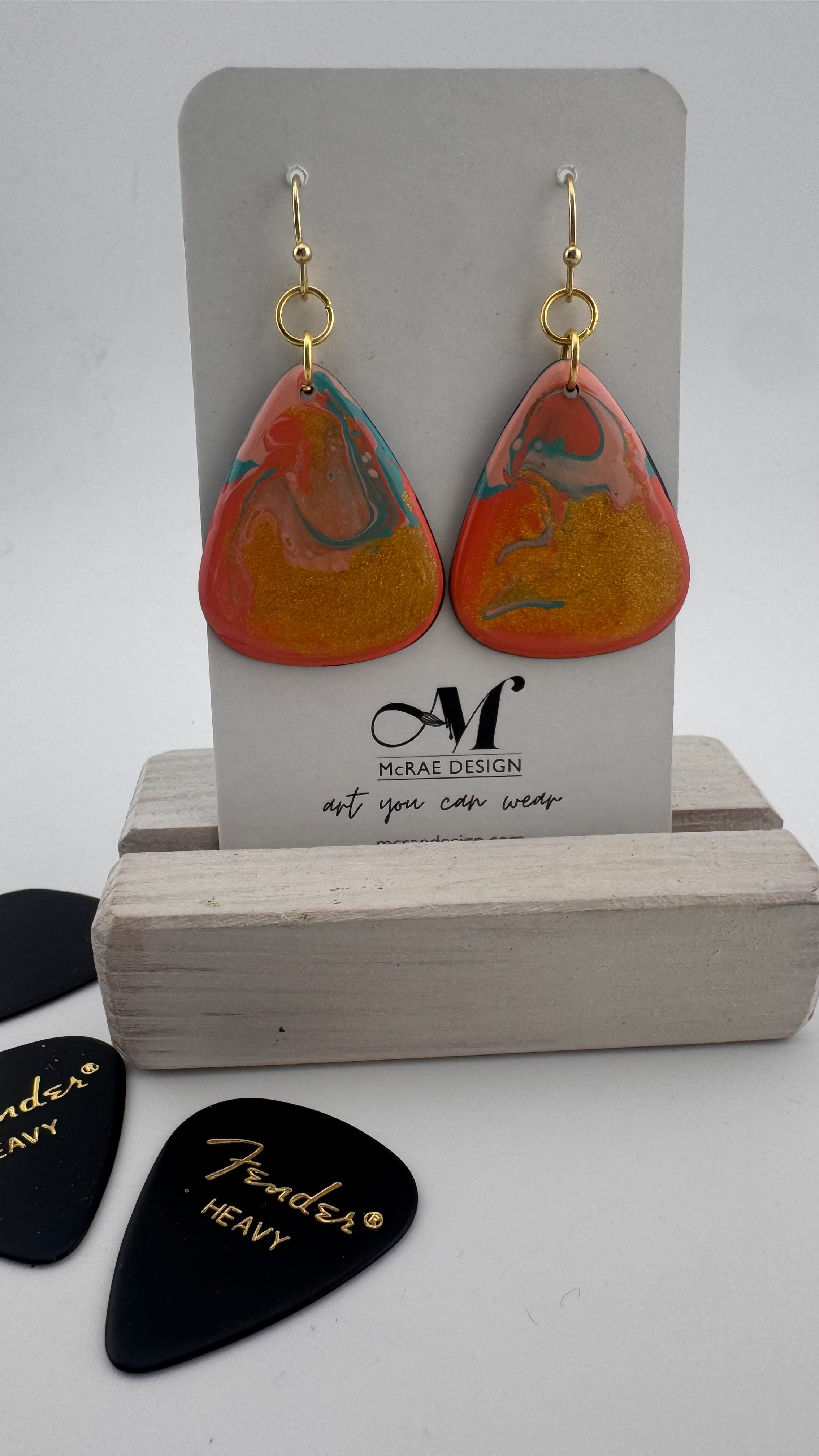Guitar Pick Earrings