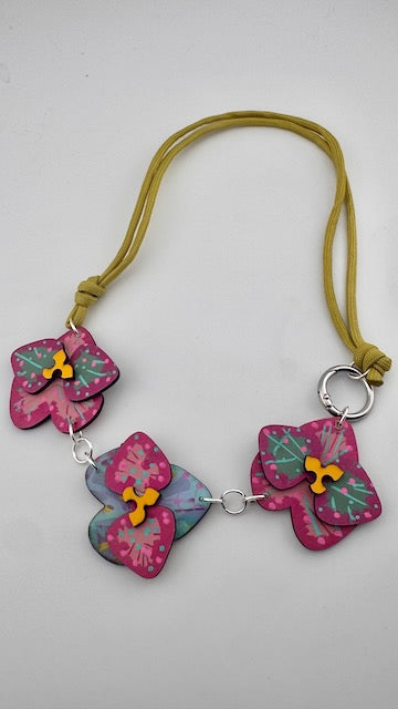 Joy in Bloom - The Frances - Orchid Necklace