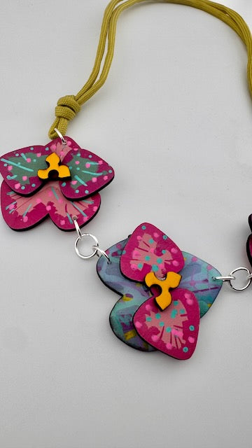 Joy in Bloom - The Frances - Orchid Necklace