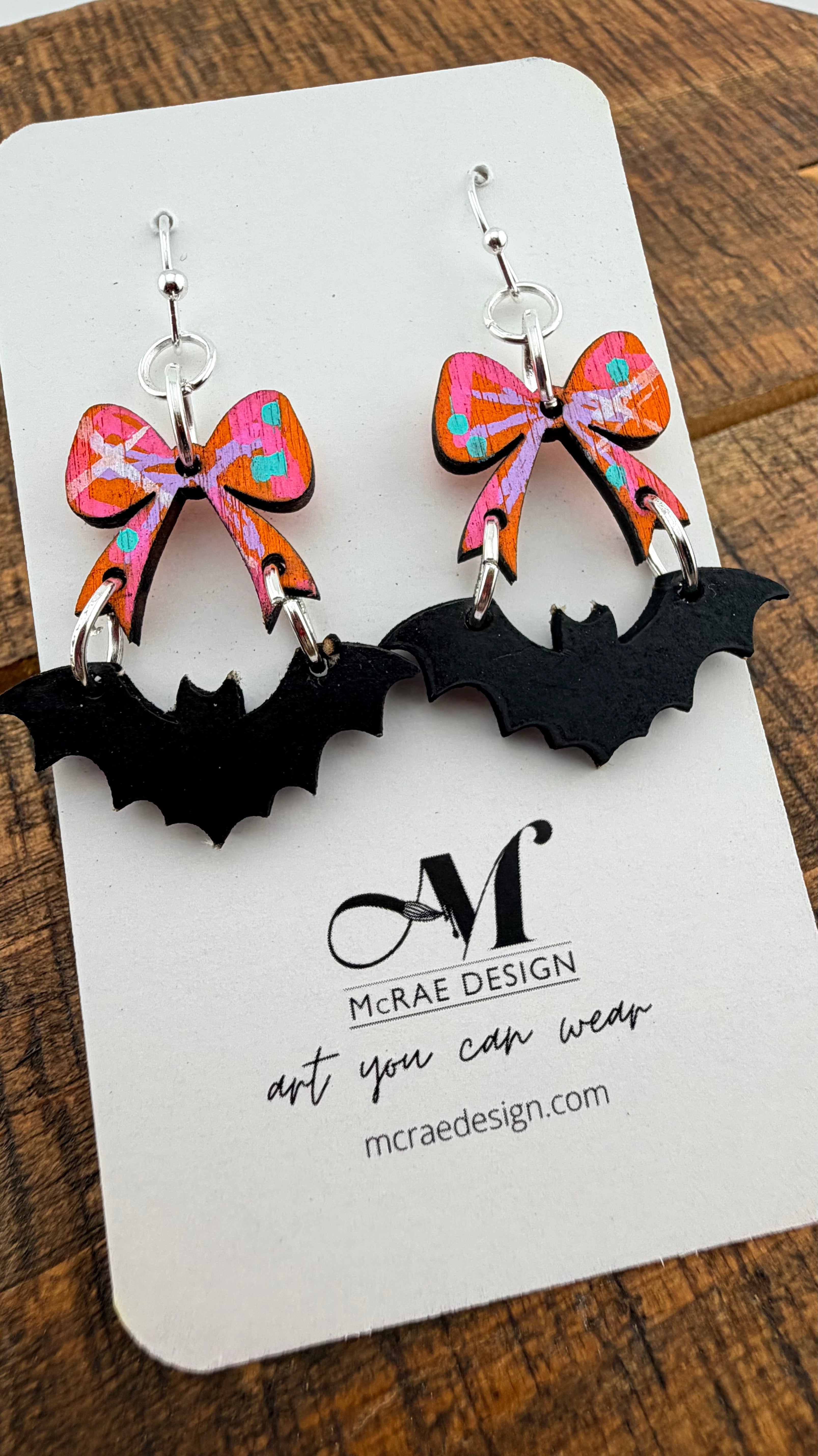 Spooky Season - Painted Bows & Bats
