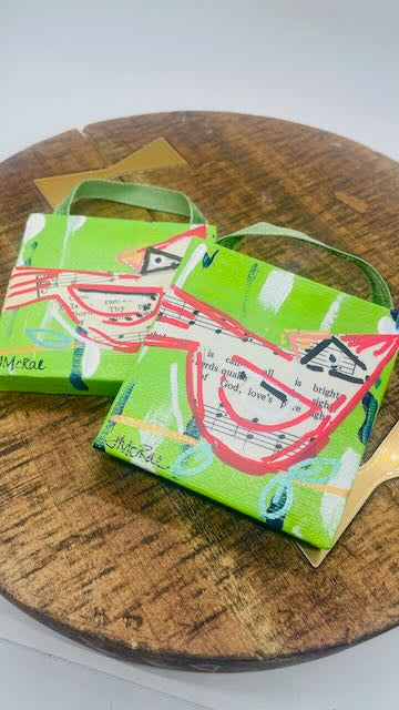 Hymnal Page Ornaments - Cardinal