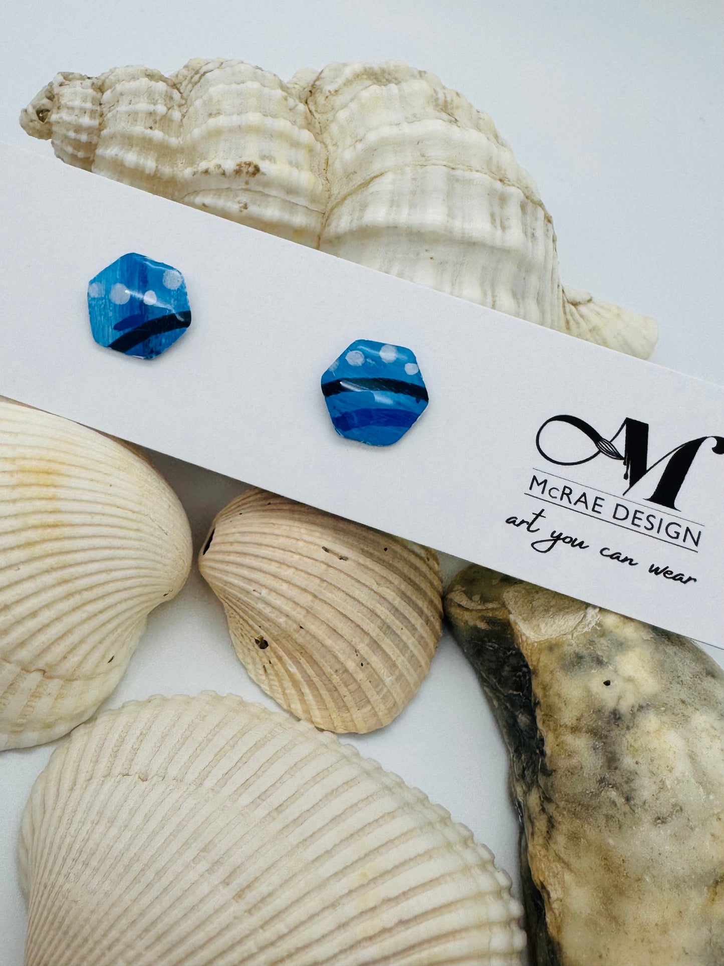 The Sandy (studs) - Ocean Blue Paper Collection