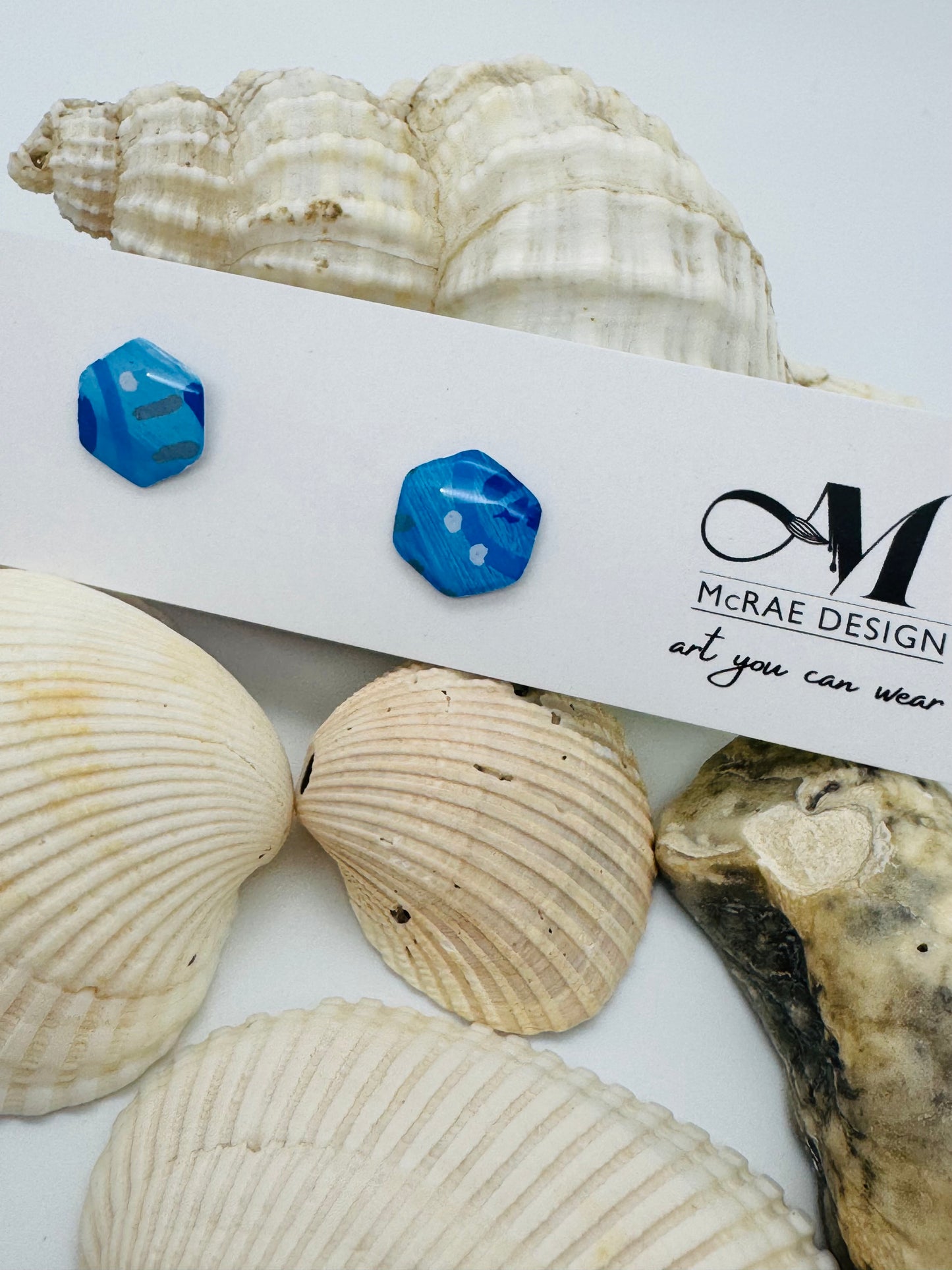 The Sandy (studs) - Ocean Blue Paper Collection