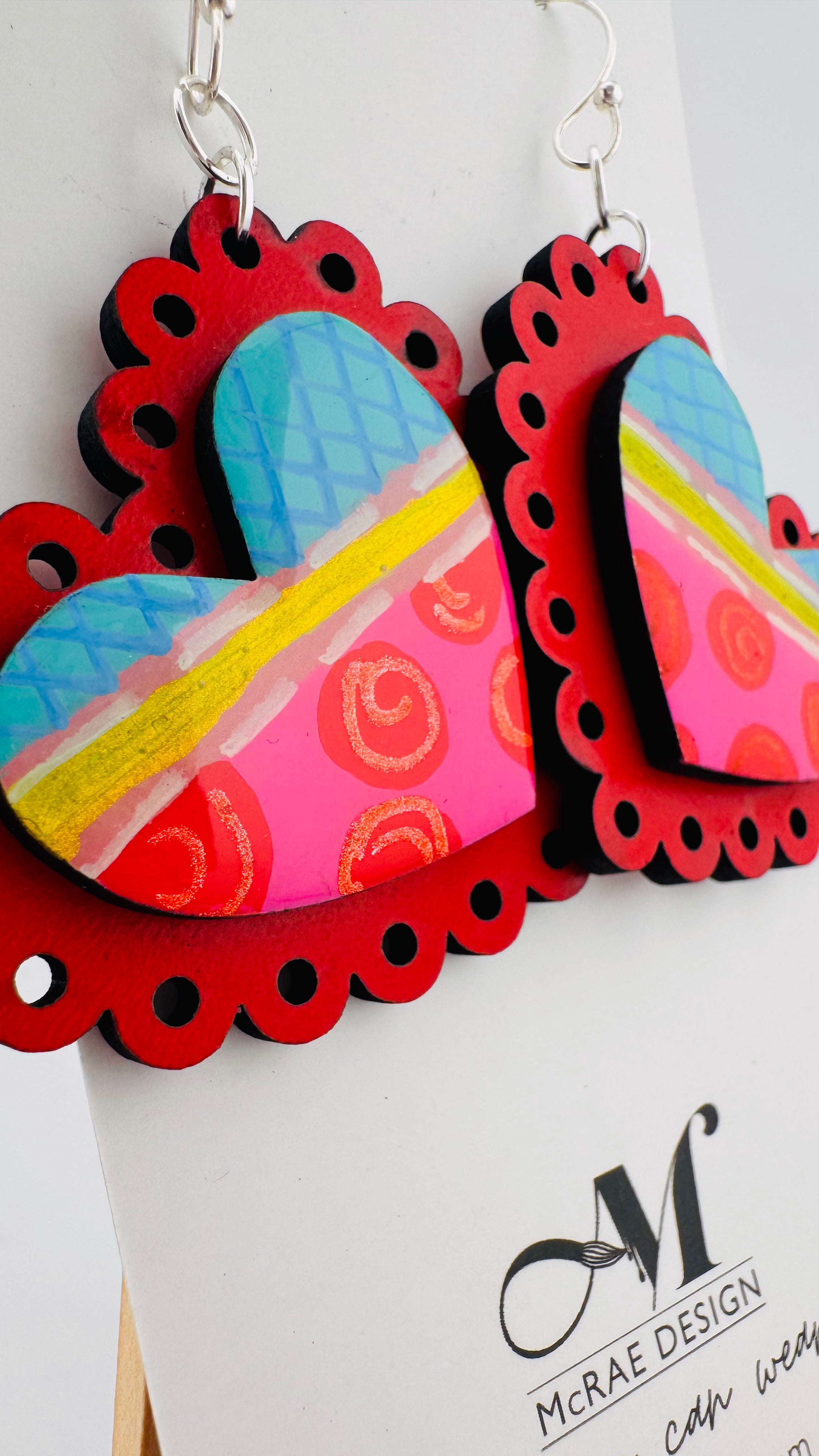 Painted Valentine Collection - Scalloped Heart