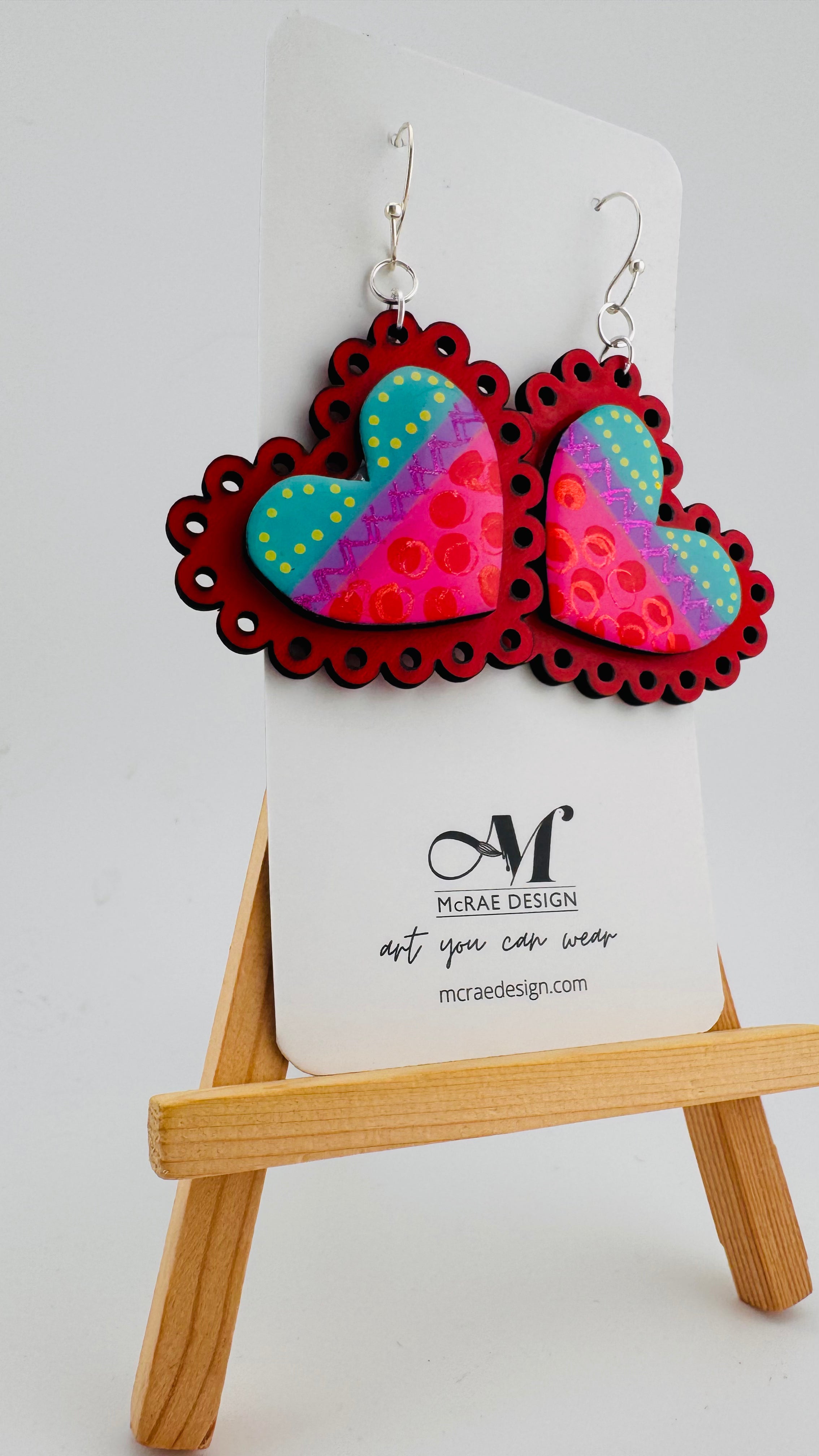 Painted Valentine Collection - Scalloped Heart