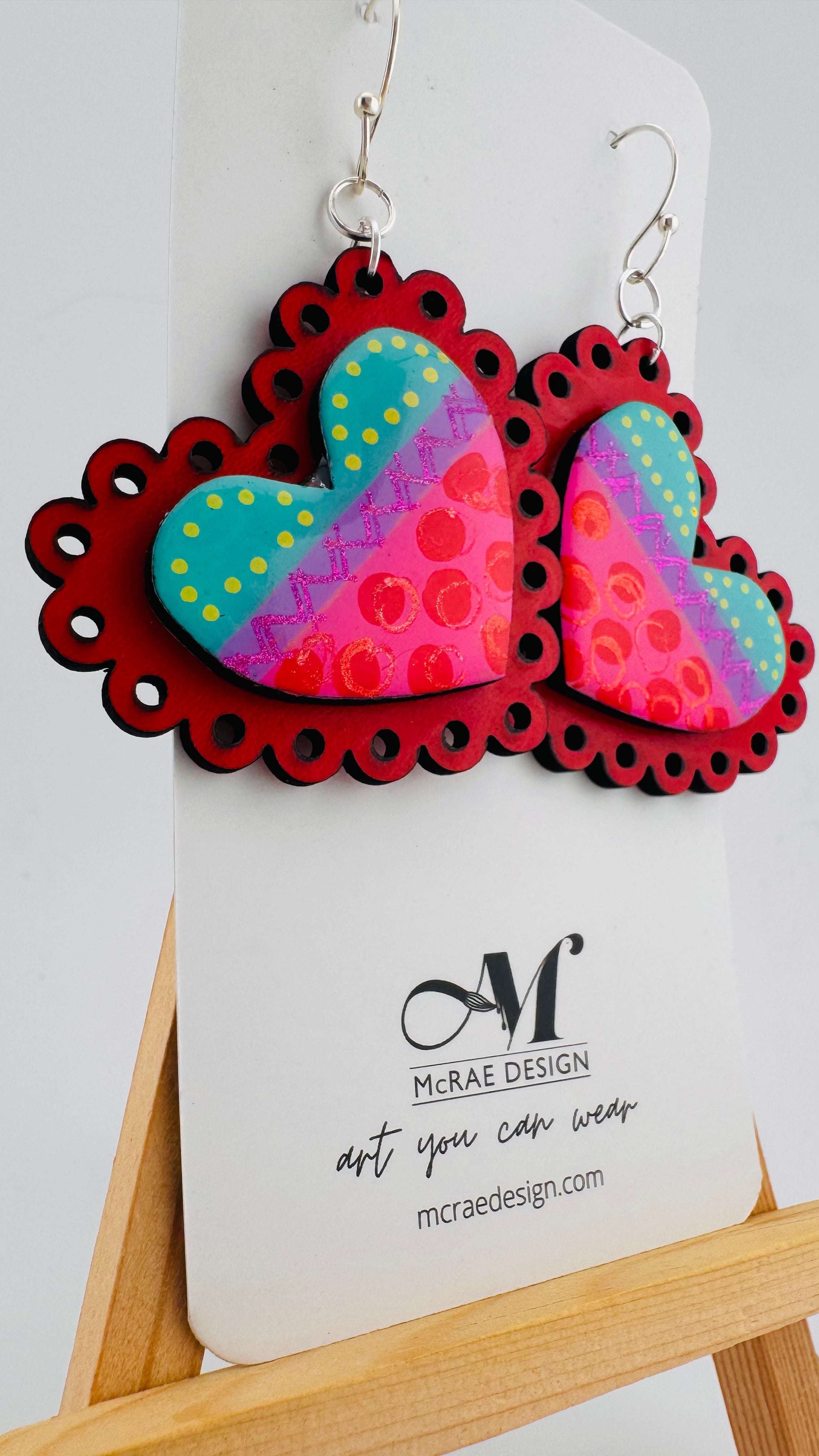 Painted Valentine Collection - Scalloped Heart