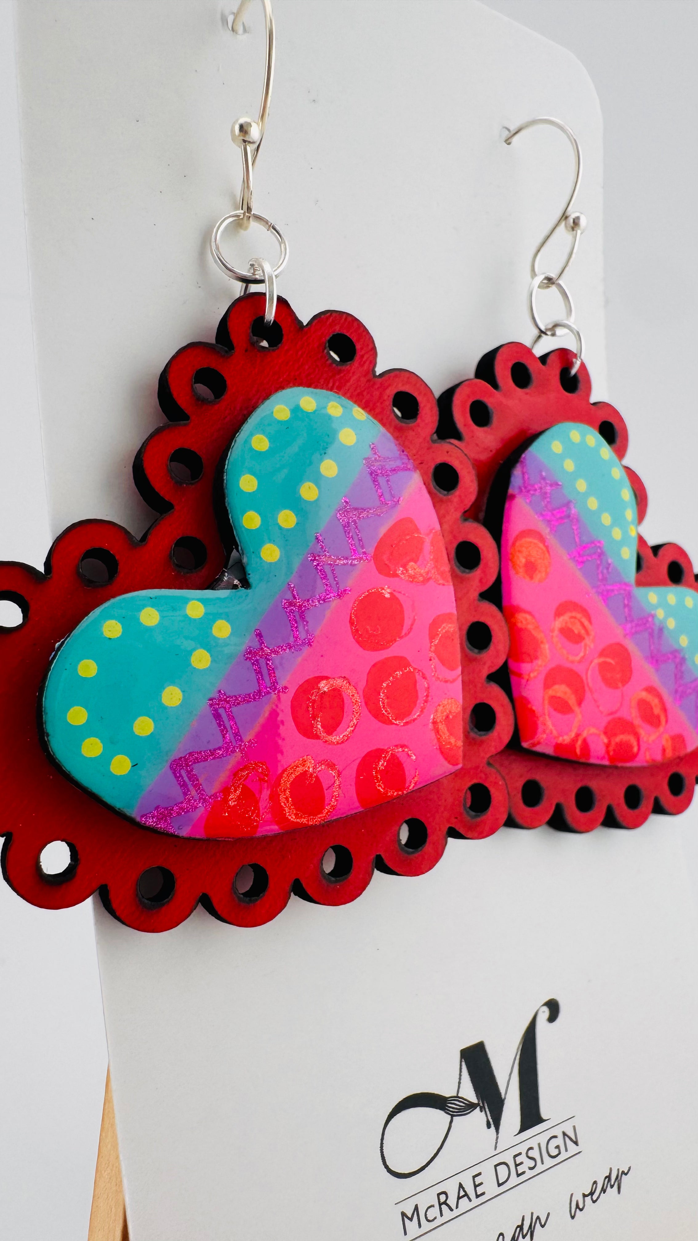 Painted Valentine Collection - Scalloped Heart