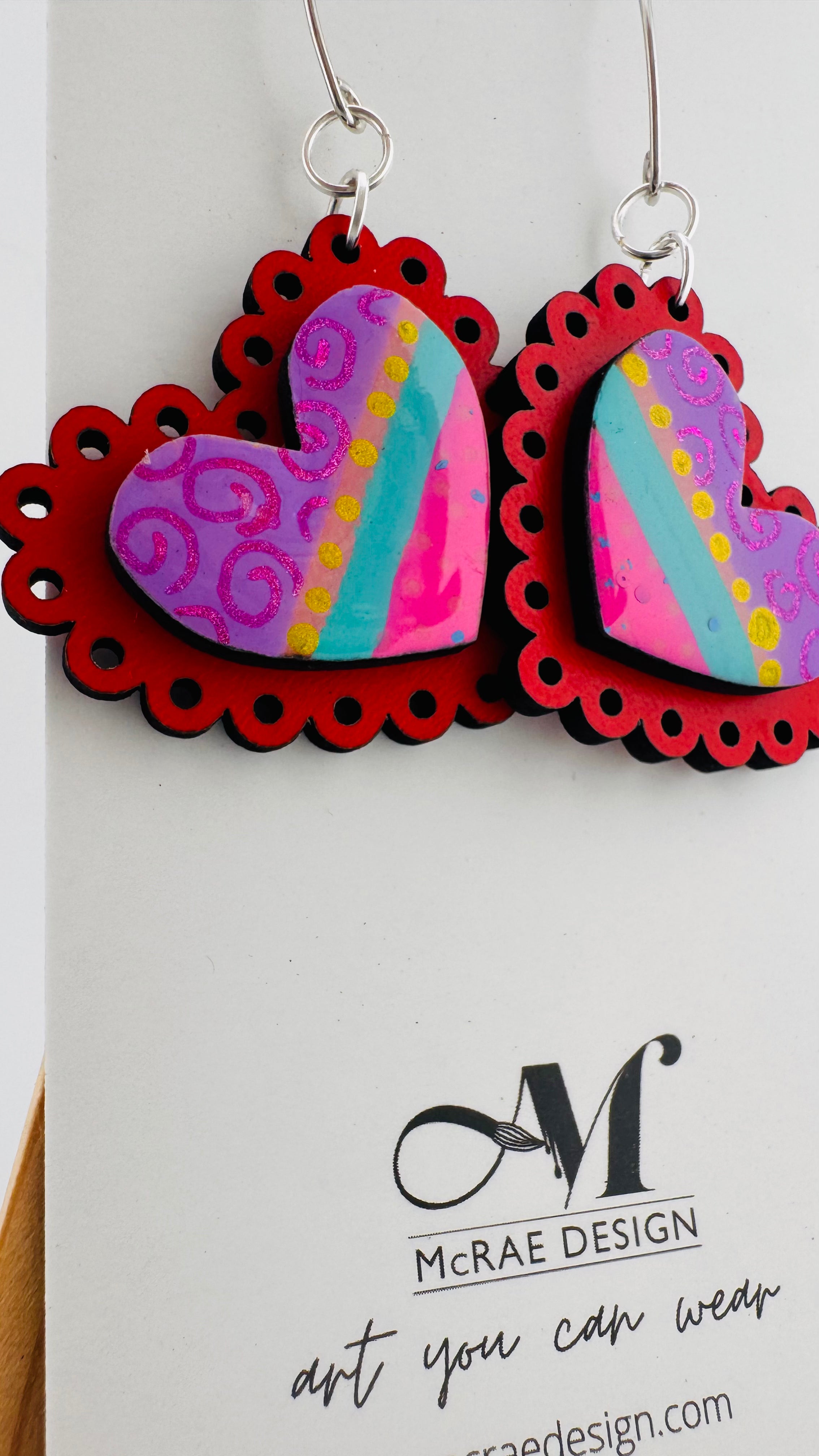 Painted Valentine Collection - Scalloped Heart