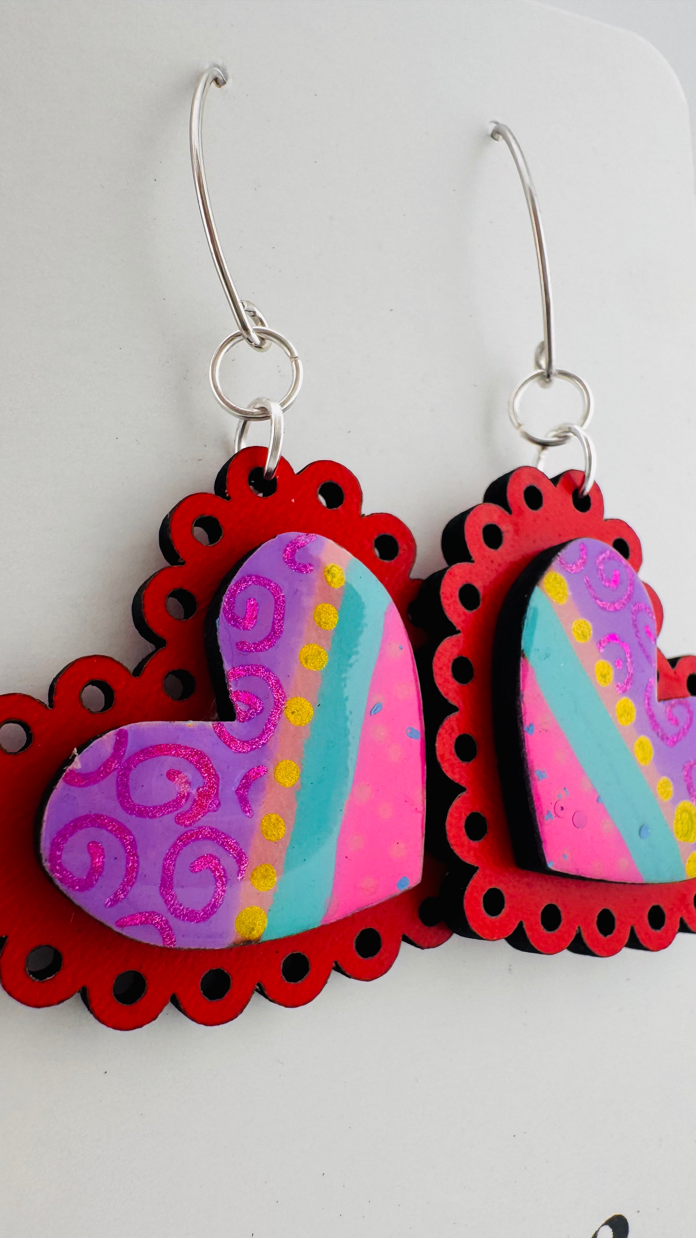 Painted Valentine Collection - Scalloped Heart