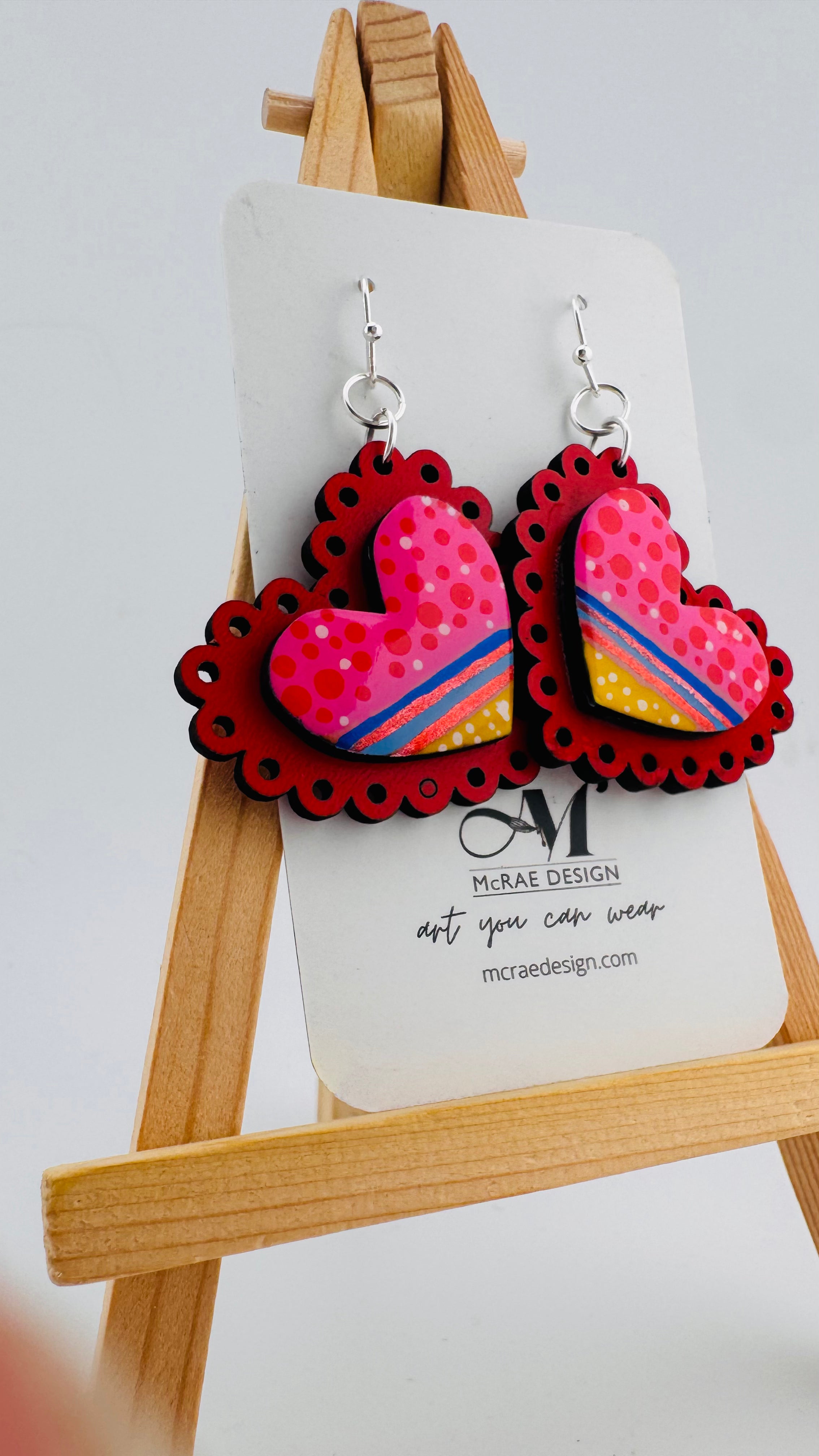 Painted Valentine Collection - Scalloped Heart (petite)