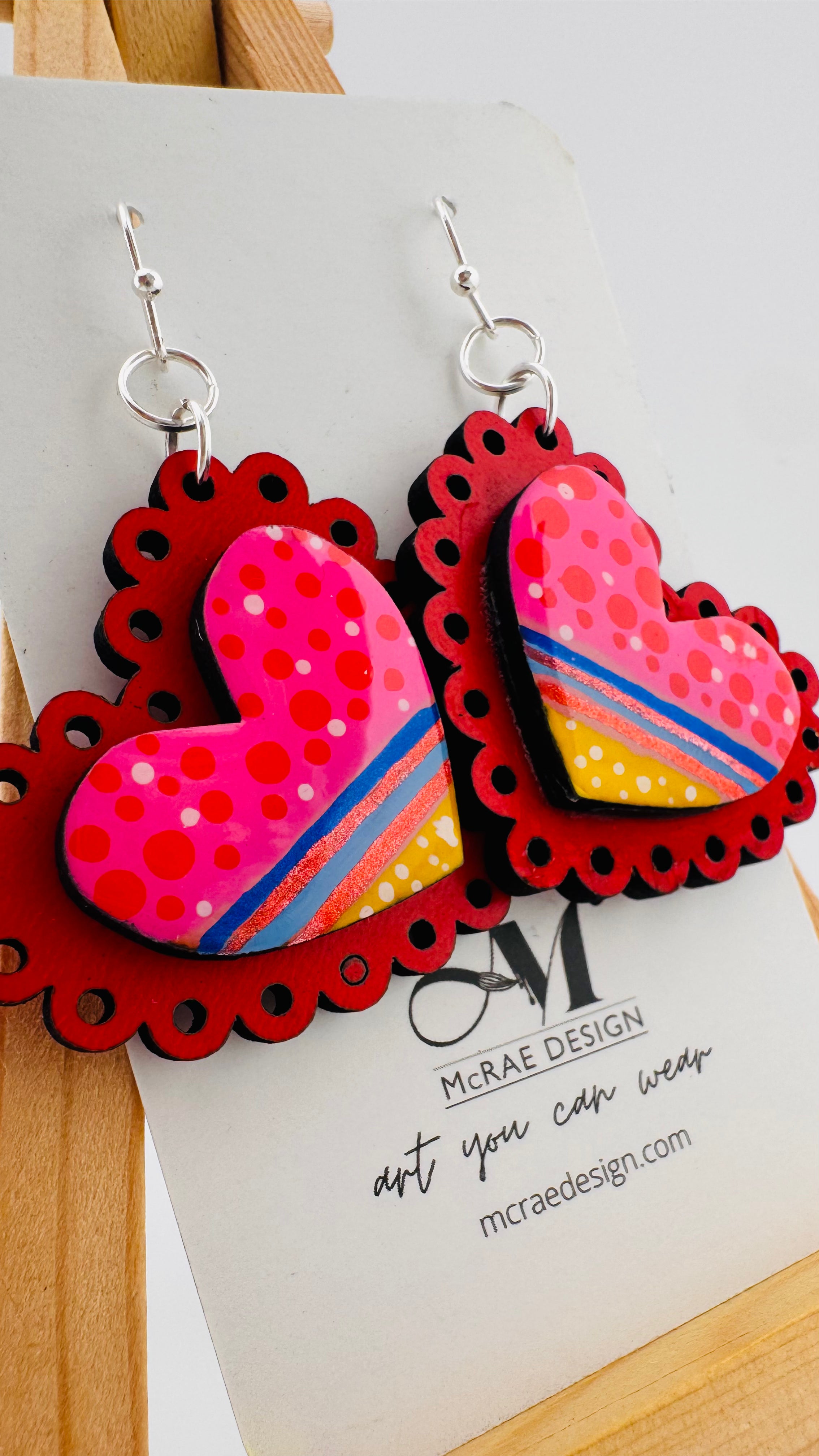 Painted Valentine Collection - Scalloped Heart (petite)