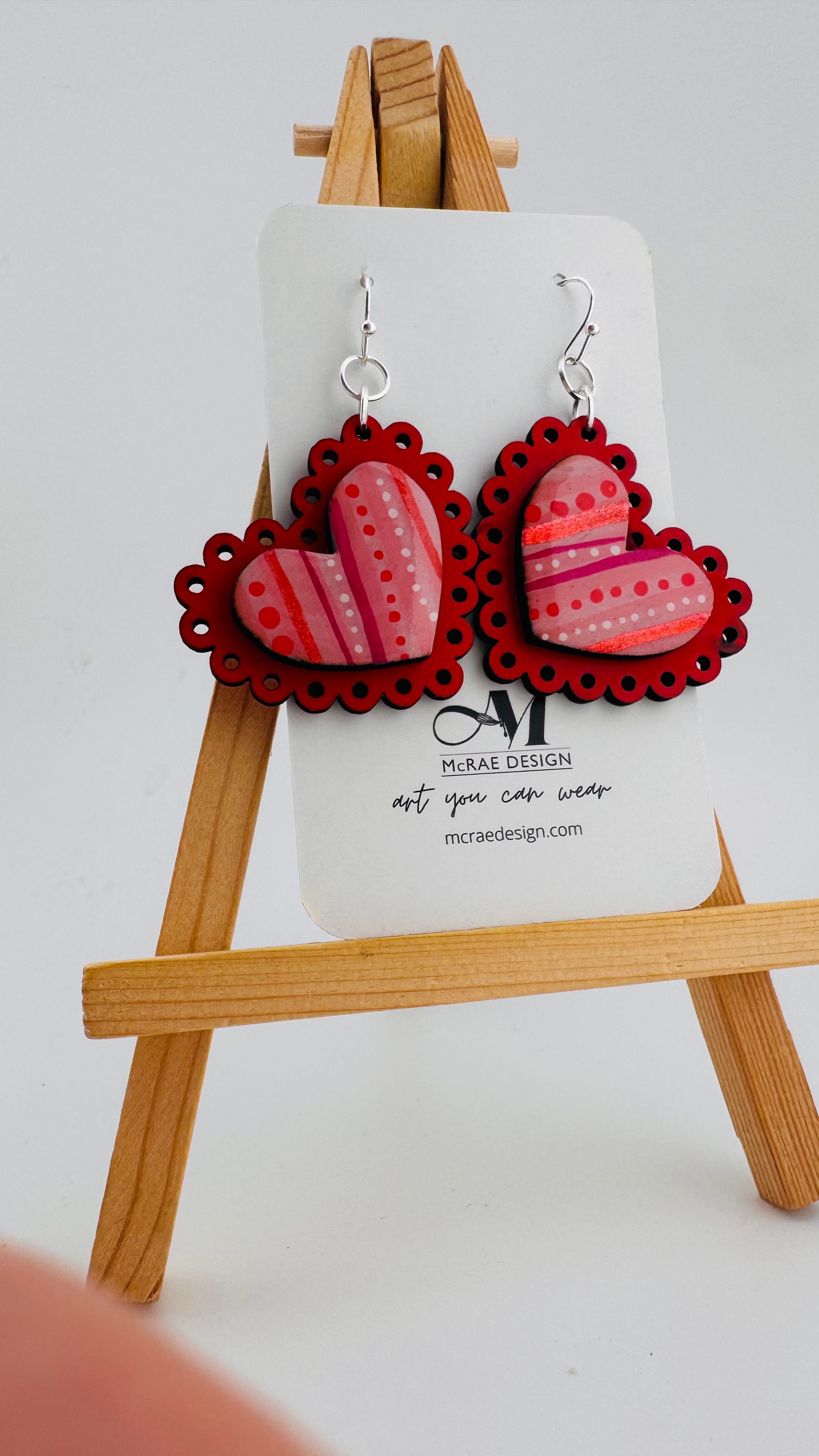 Painted Valentine Collection - Scalloped Heart (petite)