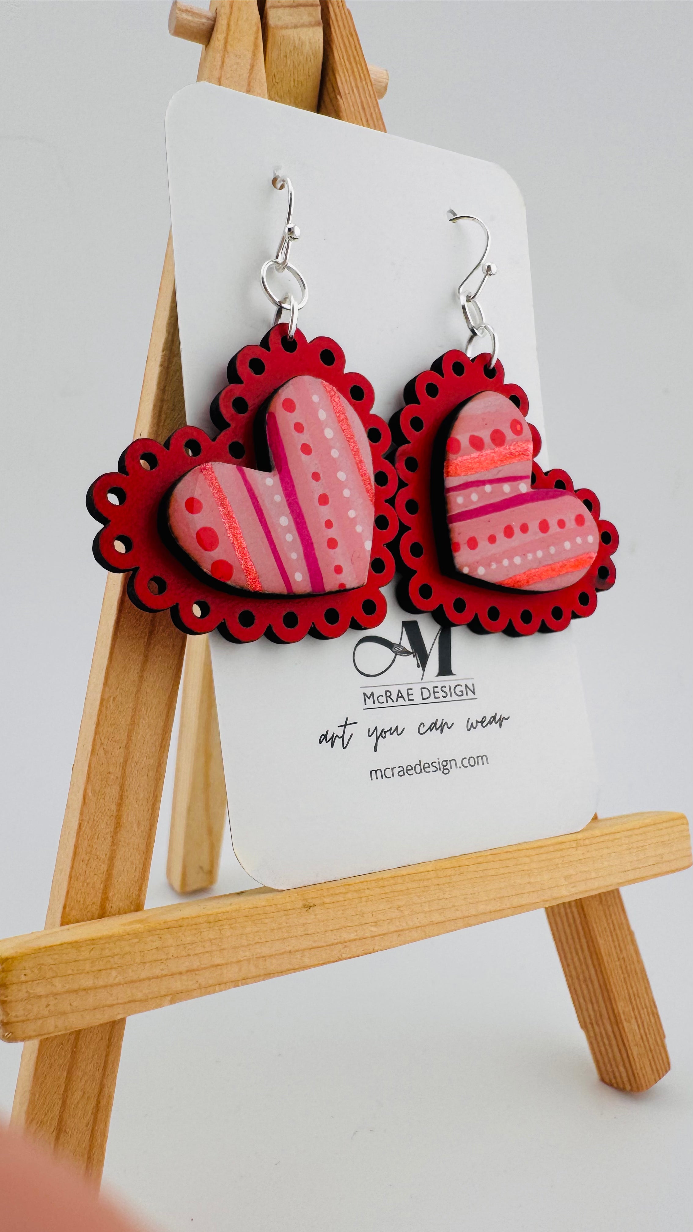 Painted Valentine Collection - Scalloped Heart (petite)