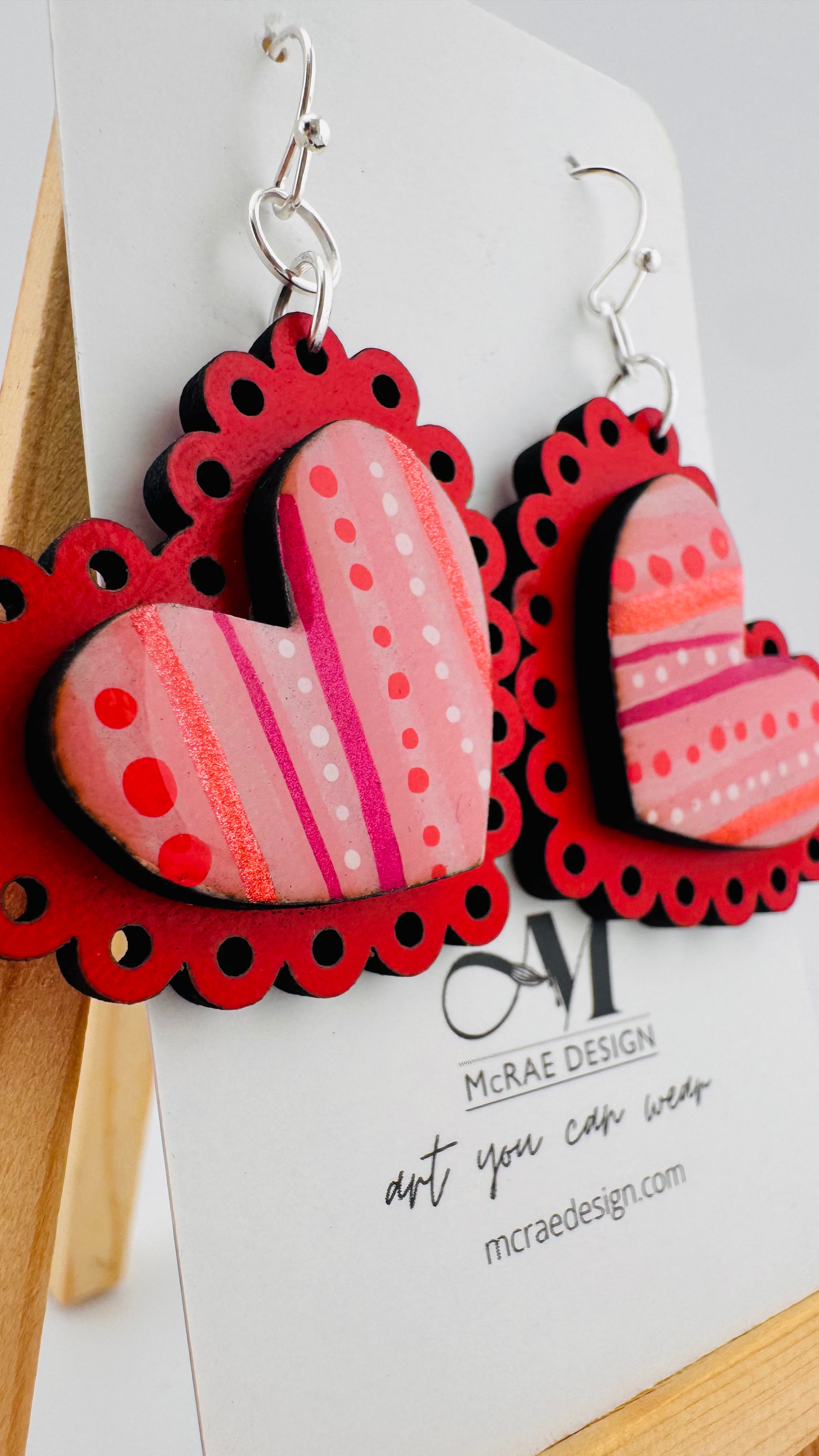 Painted Valentine Collection - Scalloped Heart (petite)